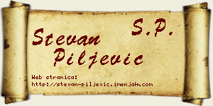Stevan Piljević vizit kartica